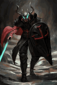 Gif animé gothique guerrier